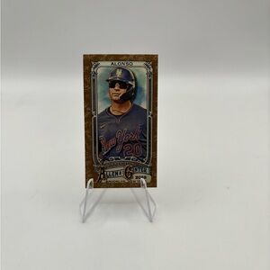 2025 Topps Allen & Ginter - Pete Alonso, New York Mets #121 Mini Gold Border SP.